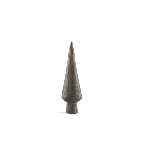 East of India Small Turned Wooden Tree | Plain Dark Wood Christmas Decoration East of India Small Turned Wooden Tree Decoration - Plain Dark Wood