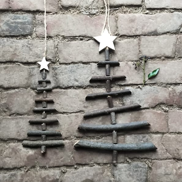 East of India Small Twig Christmas Tree Decoration Christmas Decoration East of India Twig Christmas Tree Decoration - Small