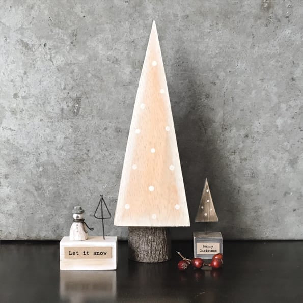 East of India Square Wooden Christmas Tree Decoration Christmas Decoration East of India Square Wooden Christmas Tree Decoration