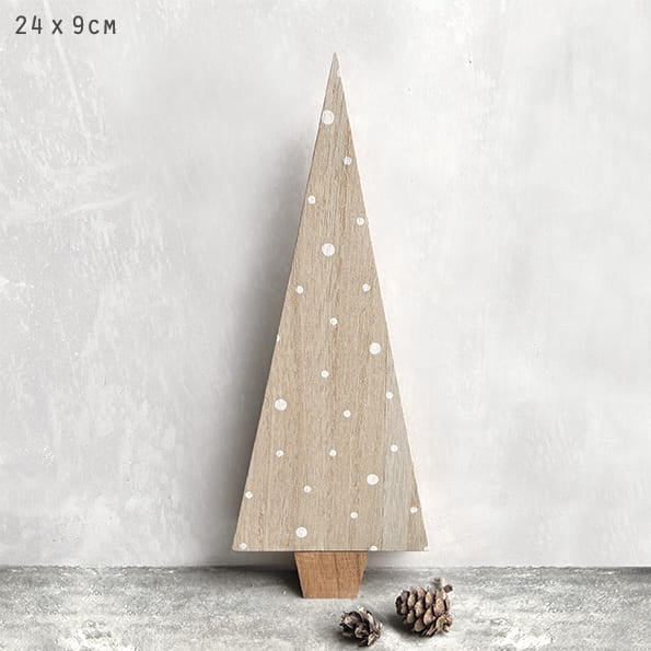 East of India Standing Wooden Christmas Tree, Natural Christmas Decoration East of India Standing Wooden Christmas Tree - Natural