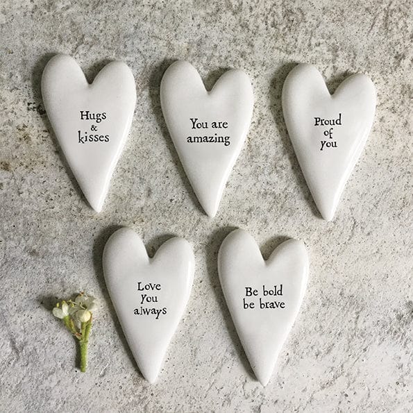 East of India Tiny Heart Token - Be Bold Be Brave gift East of India Tiny Heart Token - Be Bold Be Brave