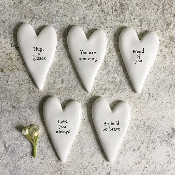East of India Tiny Heart Token - Hugs & Kisses gift East of India Tiny Heart Token - Hugs & Kisses