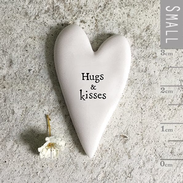 East of India Tiny Heart Token - Hugs & Kisses gift East of India Tiny Heart Token - Hugs & Kisses