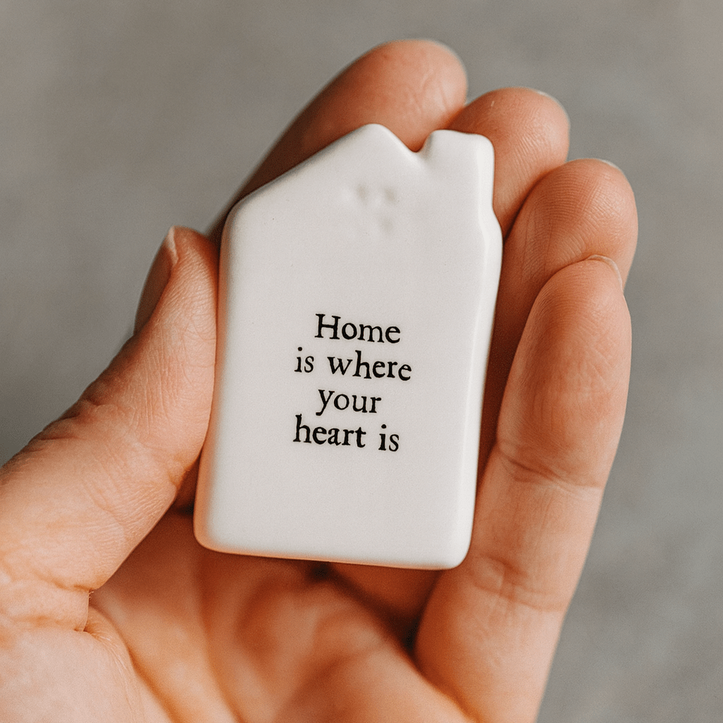 East of India Tiny House Token - Home Is Where Your Heart Is gift East of India Tiny House Token - Home Is Where Your Heart Is