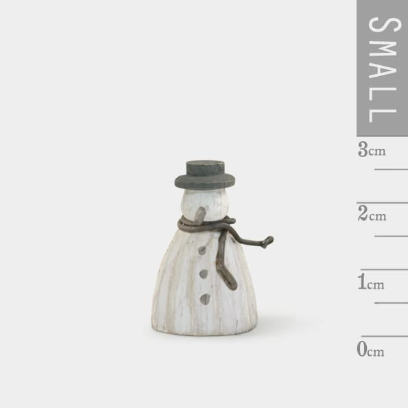 East of India Tiny Wooden Snowman Christmas Decoration Christmas Decoration East of India Tiny Wooden Snowman Christmas Decoration