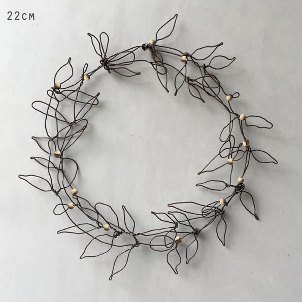 East of India Wire Christmas Wreath with Berries Wreath East of India Wire Christmas Wreath with Berries