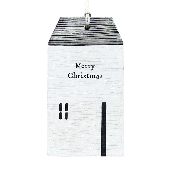 East of India Wooden House Hanging Decoration | Merry Christmas Hanging Decoration East of India Wooden House Hanging Decoration - Merry Christmas