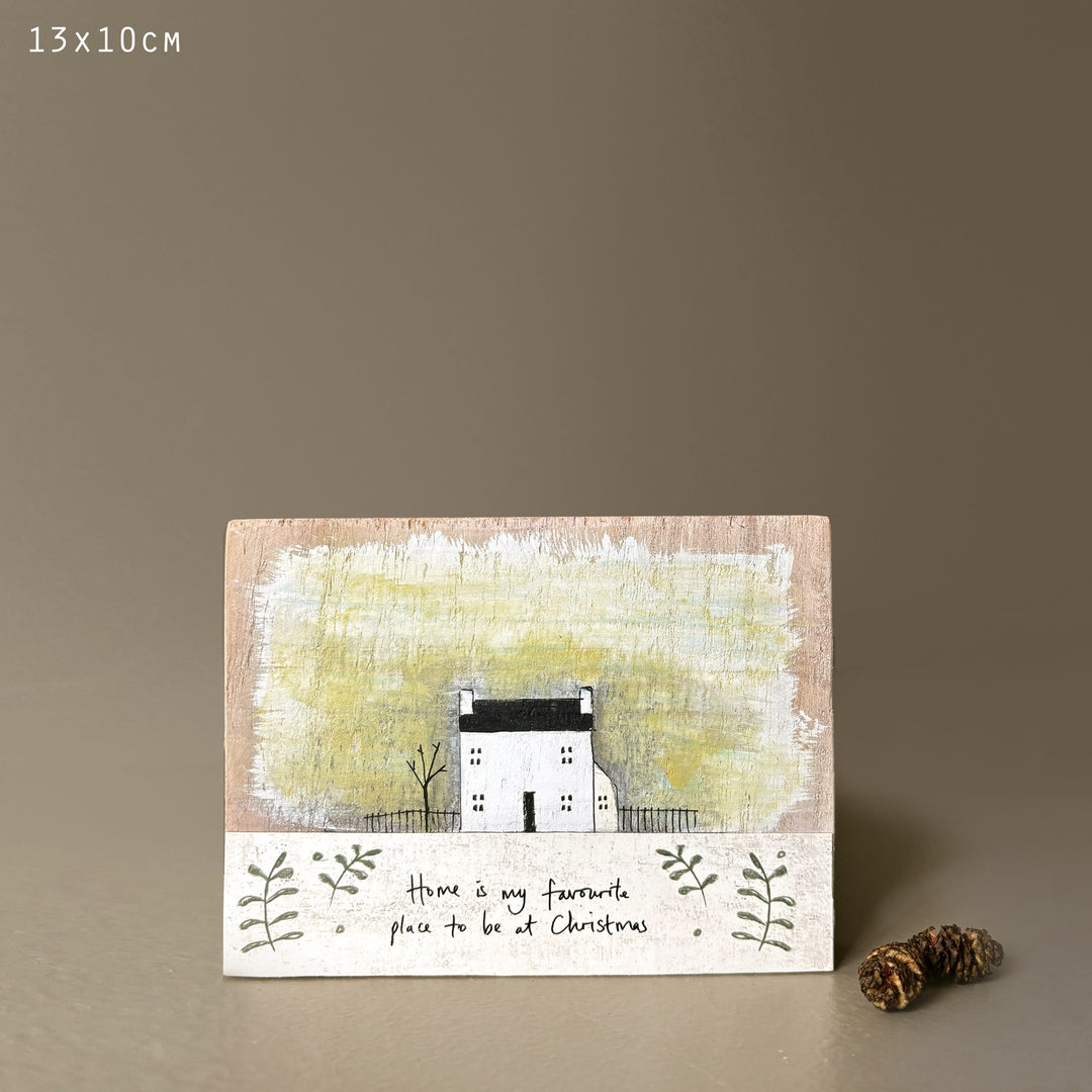 East of India Wooden House Plaque, Home Is My Favourite Place Sign East of India Wooden House Plaque - Home Is My Favourite Place
