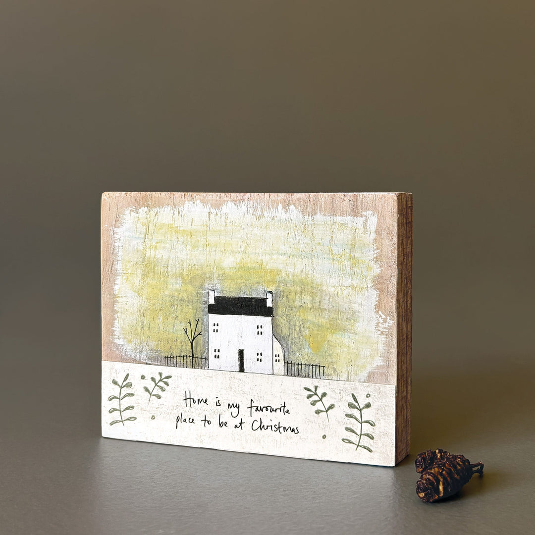 East of India Wooden House Plaque, Home Is My Favourite Place Sign East of India Wooden House Plaque - Home Is My Favourite Place