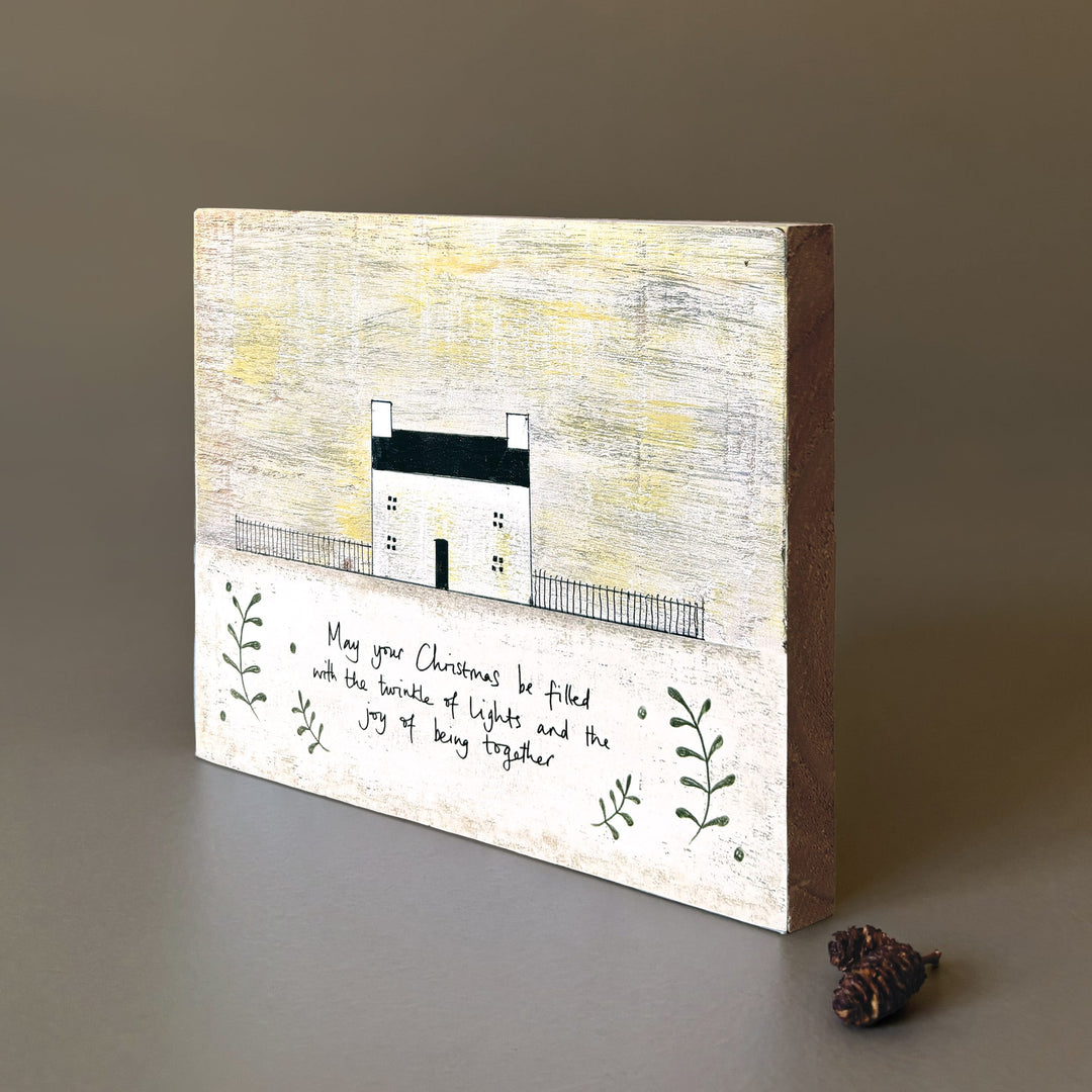 East of India Wooden House Plaque, May Your Christmas Sign East of India Wooden House Plaque - May Your Christmas
