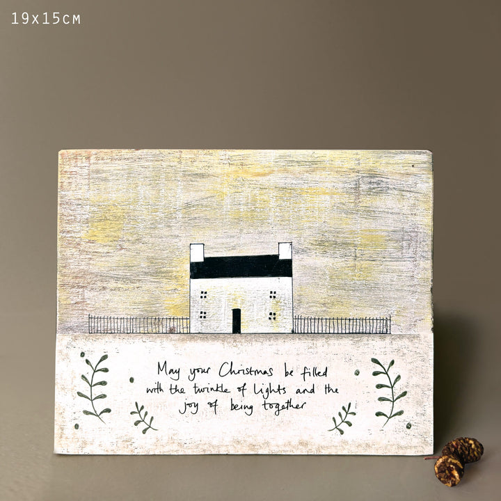 East of India Wooden House Plaque, May Your Christmas Sign East of India Wooden House Plaque - May Your Christmas