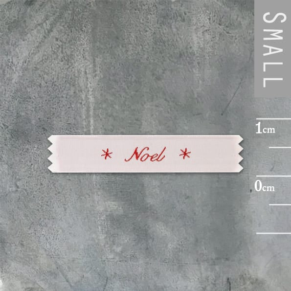 East of India Woven Noel Label for Sewing Haberdashery East of India Woven Fabric Label - Noel
