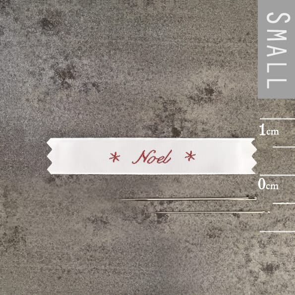 East of India Woven Noel Label for Sewing Haberdashery East of India Woven Fabric Label - Noel