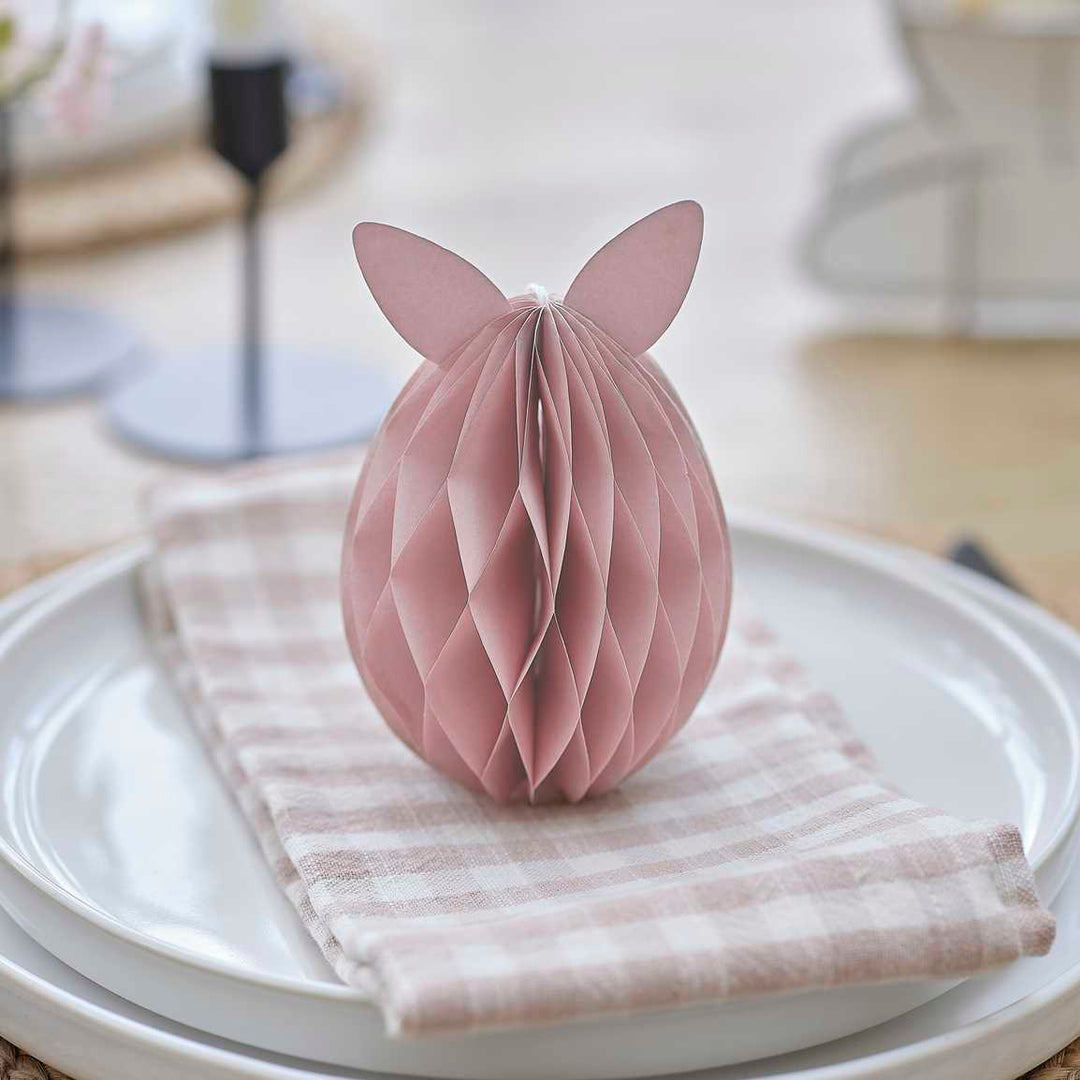 Table Decoration Easter Bunny Honeycomb Decorations x 3