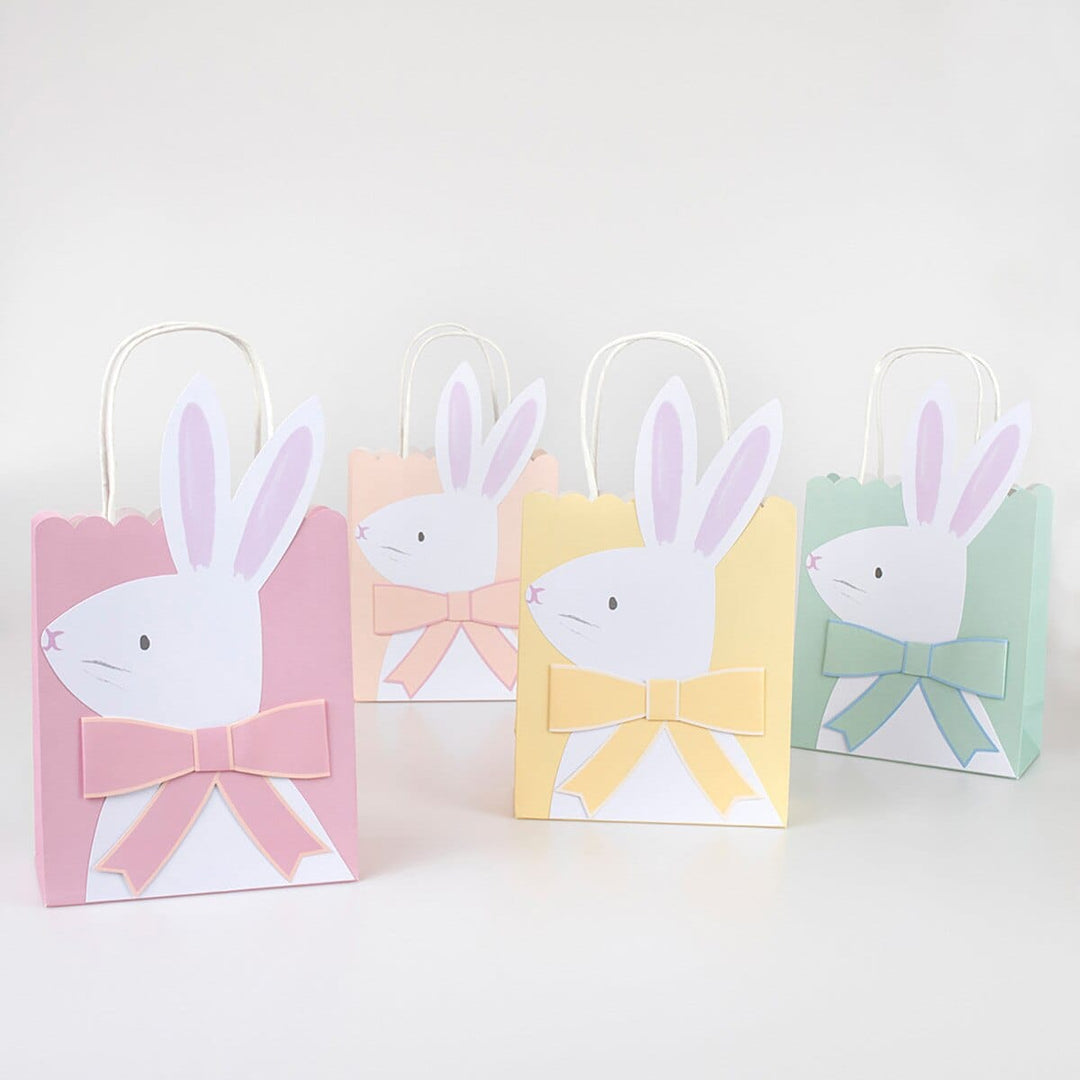 Easter Bunny Party Bags x 8 - Easter Party Supplies UK Party Bags Easter Bunny Party Bags x 8