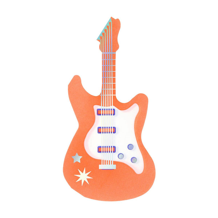Electric Guitar Party Napkins x 16 | Meri Meri Rock Star Party party napkins Electric Guitar Party Napkins x 16