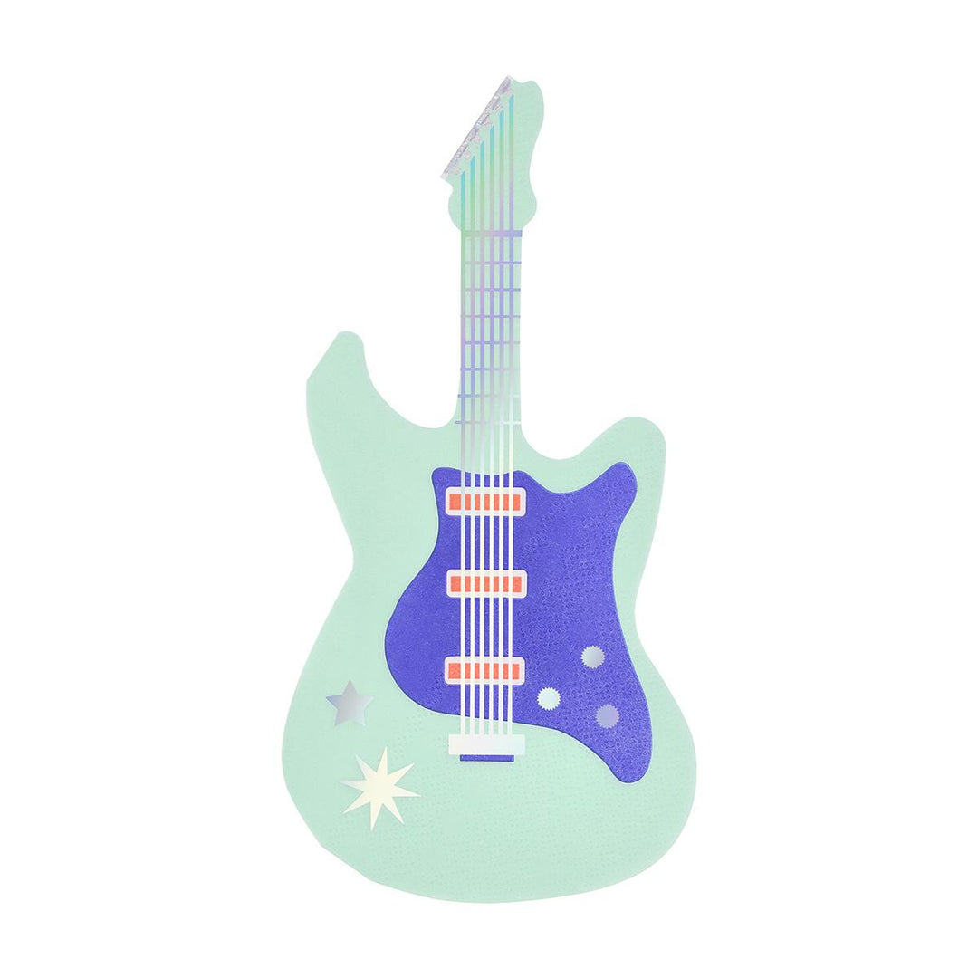 Electric Guitar Party Napkins x 16 | Meri Meri Rock Star Party party napkins Electric Guitar Party Napkins x 16