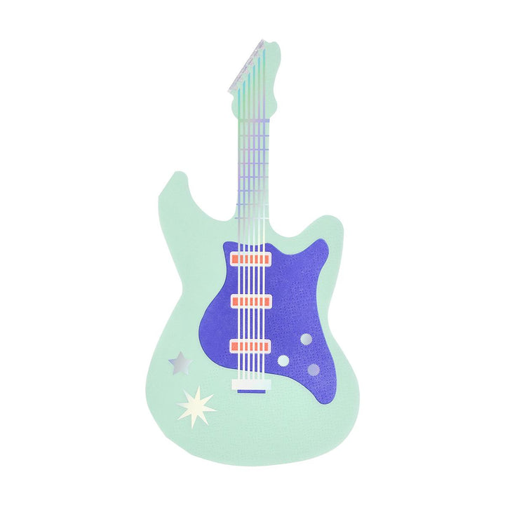 Electric Guitar Party Napkins x 16 | Meri Meri Rock Star Party party napkins Electric Guitar Party Napkins x 16