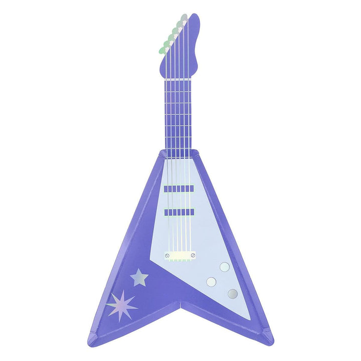 Electric Guitar Party Plates x 8 | Meri Meri party plates Electric Guitar Party Plates x 8