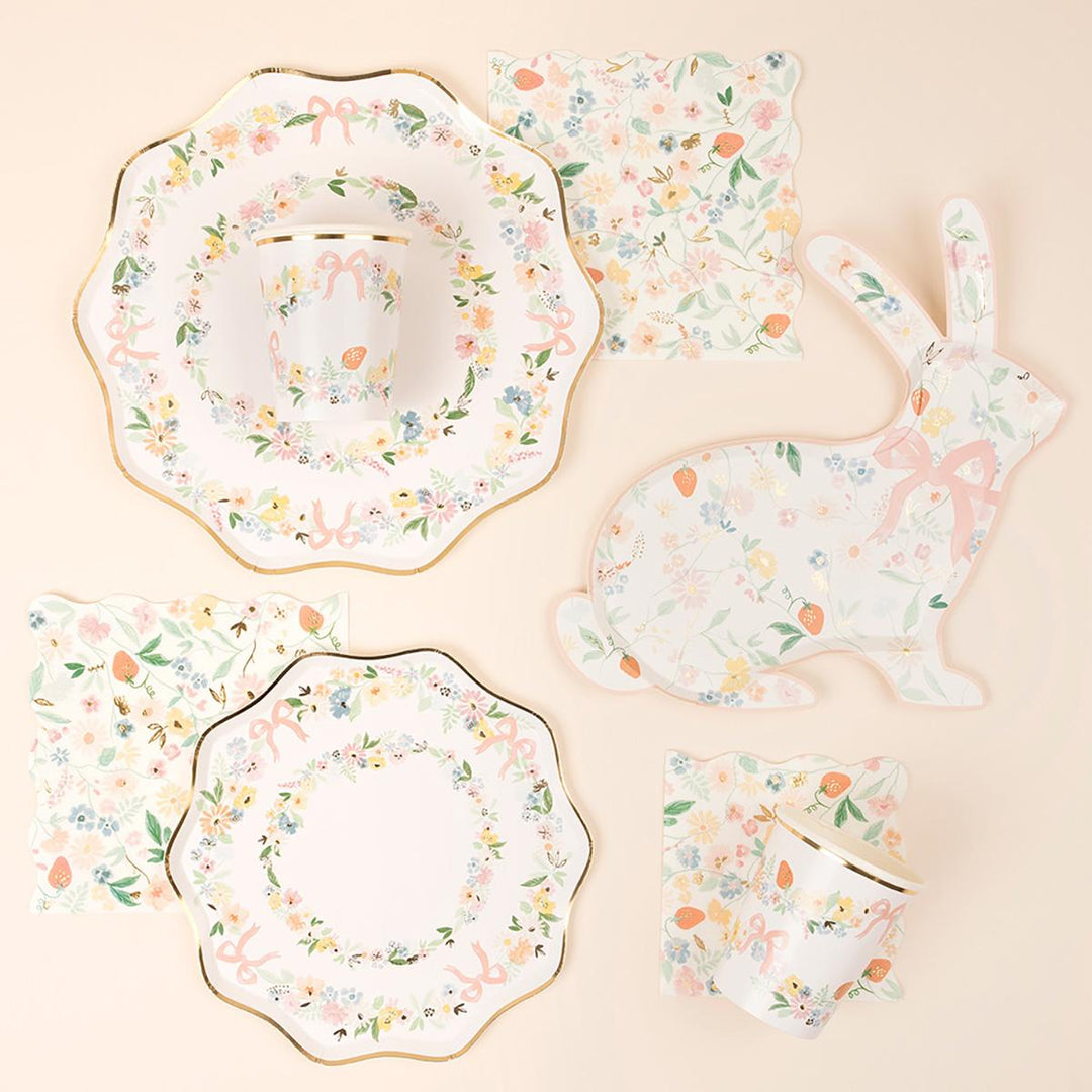 Elegant Floral Party Cups x 8 | Meri Meri party cups Elegant Floral Party Cups x 8