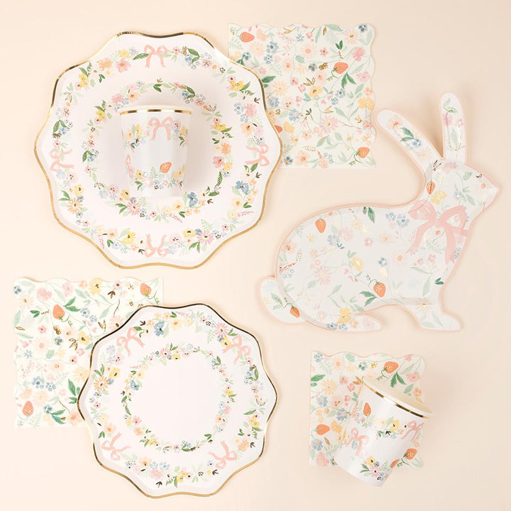 Elegant Floral Party Cups x 8 | Meri Meri party cups Elegant Floral Party Cups x 8