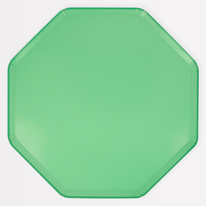 Emerald Green Dinner Party Plates x 8 | Meri Meri party plates Emerald Green Dinner Party Plates x 8