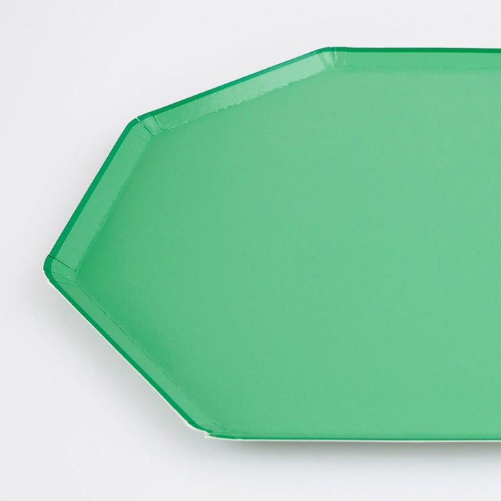 Emerald Green Dinner Party Plates x 8 | Meri Meri party plates Emerald Green Dinner Party Plates x 8