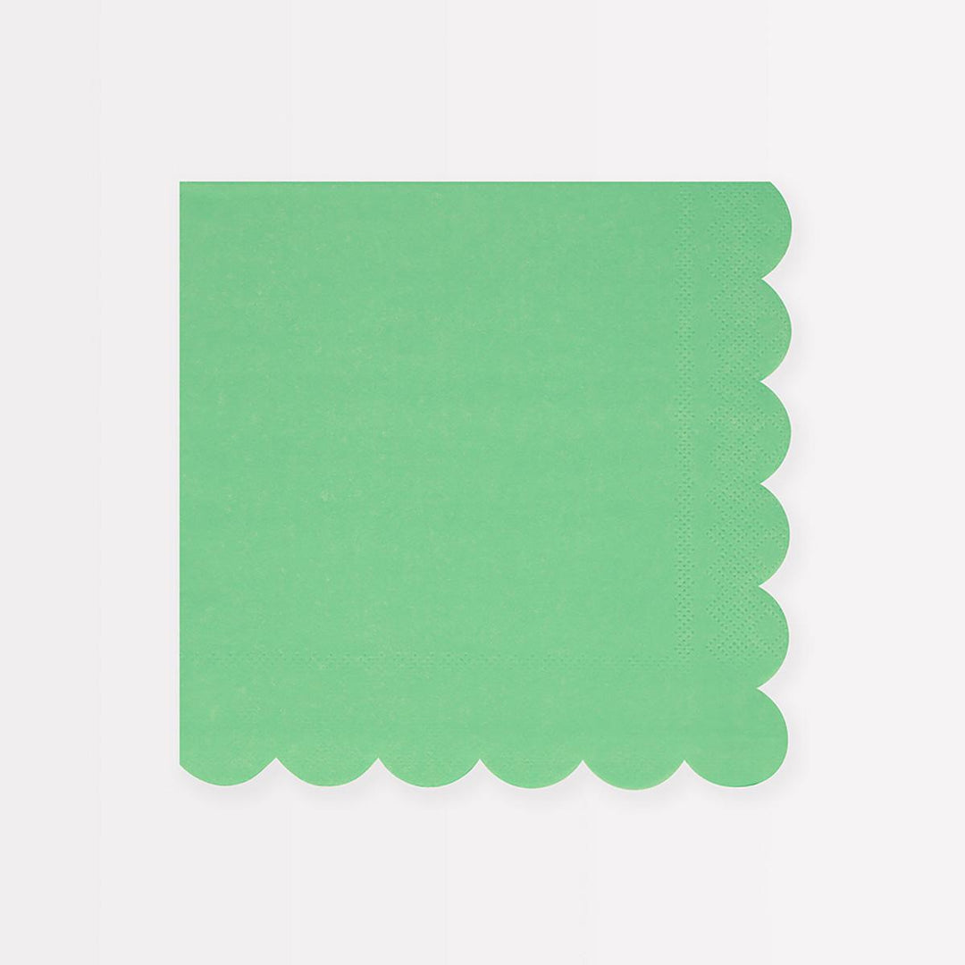 Emerald Green Large Party Napkins x 16 | Meri Meri party napkins Emerald Green Large Party Napkins x 16