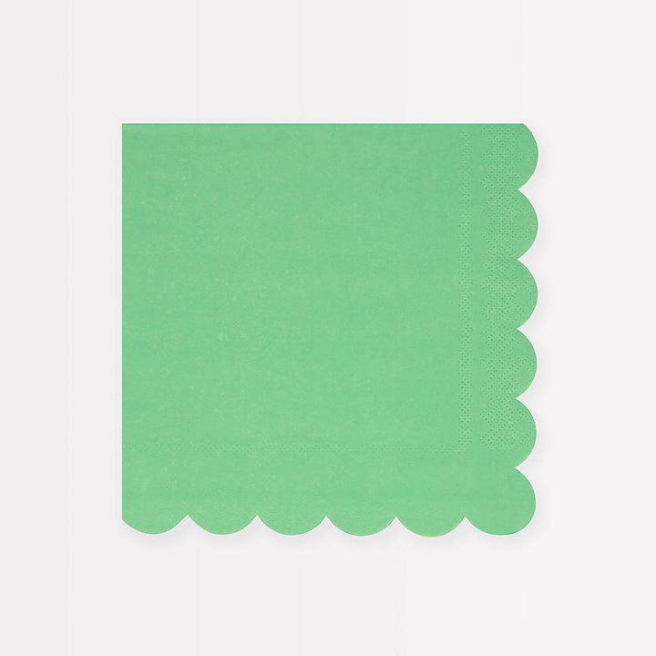 Emerald Green Large Party Napkins x 16 | Meri Meri party napkins Emerald Green Large Party Napkins x 16