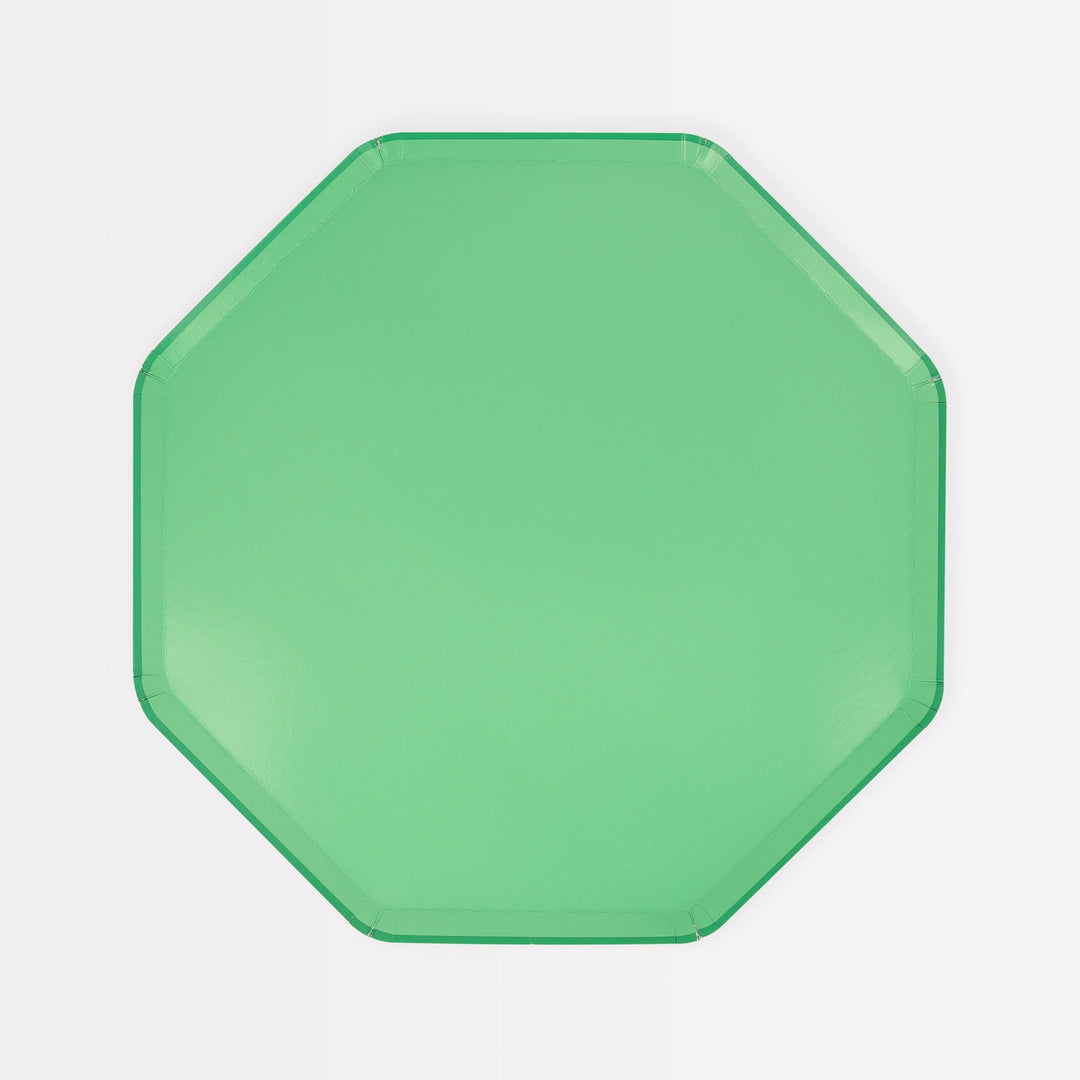 Emerald Green Small Party Plates x 8 | Meri Meri Christmas Table party plates Emerald Green Small Party Plates x 8