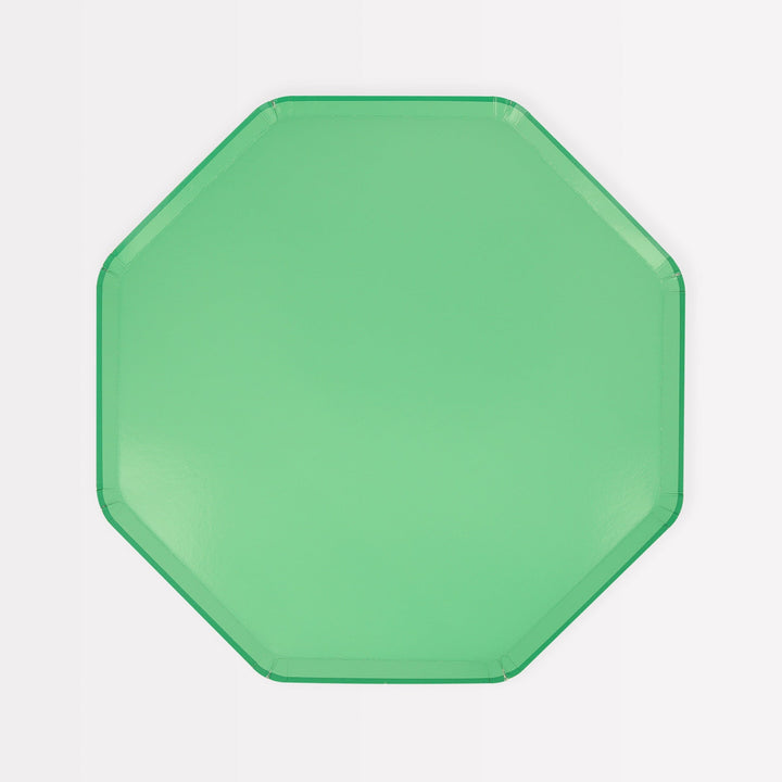 Emerald Green Small Party Plates x 8 | Meri Meri Christmas Table party plates Emerald Green Small Party Plates x 8