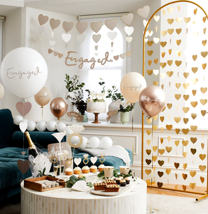 Engaged Party Balloons x 5 | Engagement Party Supplies UK Balloons Engaged Party Balloons x 5