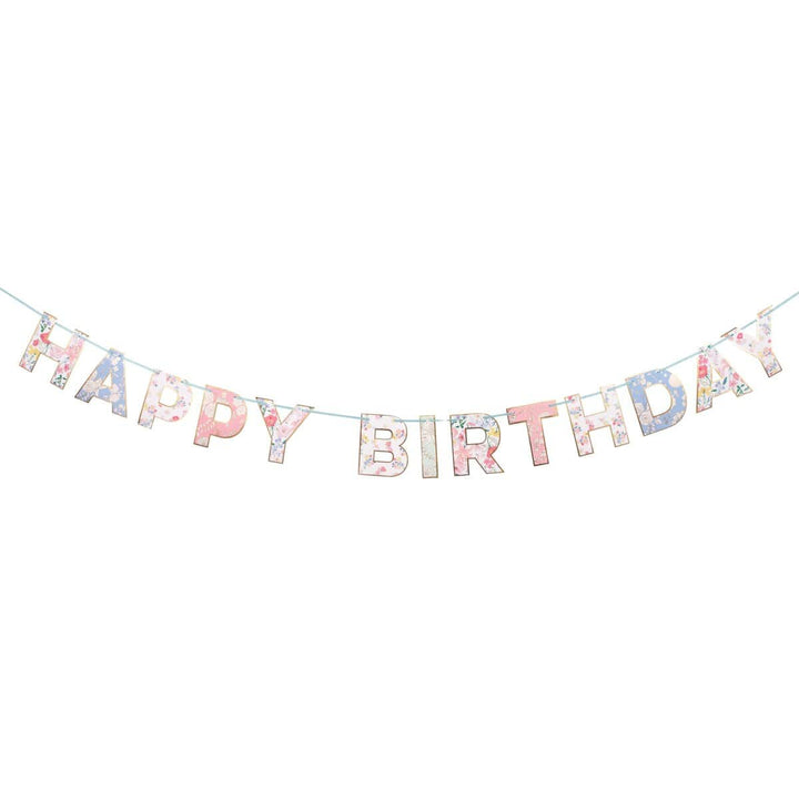 English Garden Birthday Party Garland Bunting English Garden Birthday Party Garland