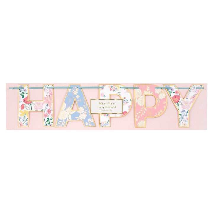 English Garden Birthday Party Garland Bunting English Garden Birthday Party Garland