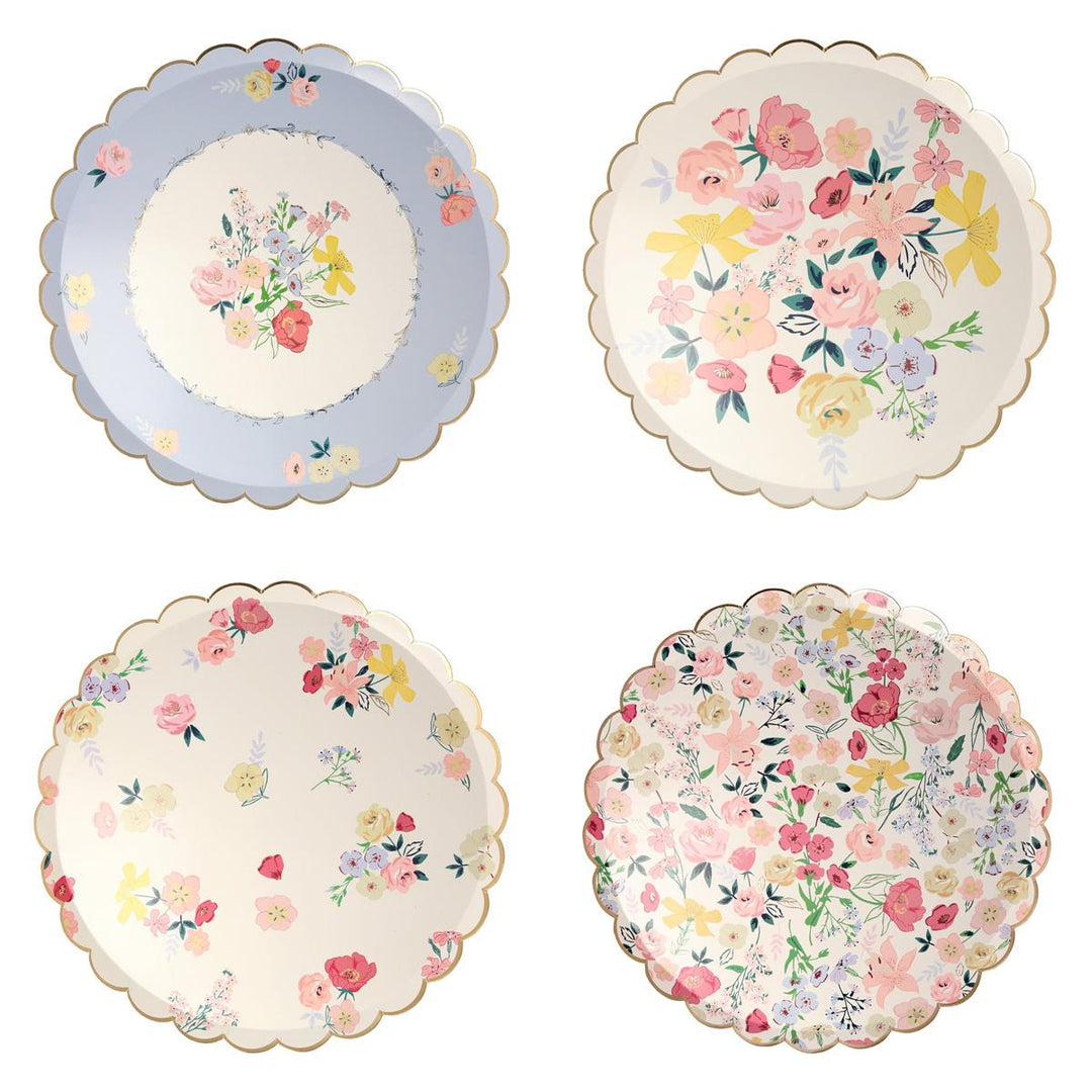 English Garden Dinner Party Plates x 8 | Meri Meri party plates English Garden Dinner Party Plates x 8