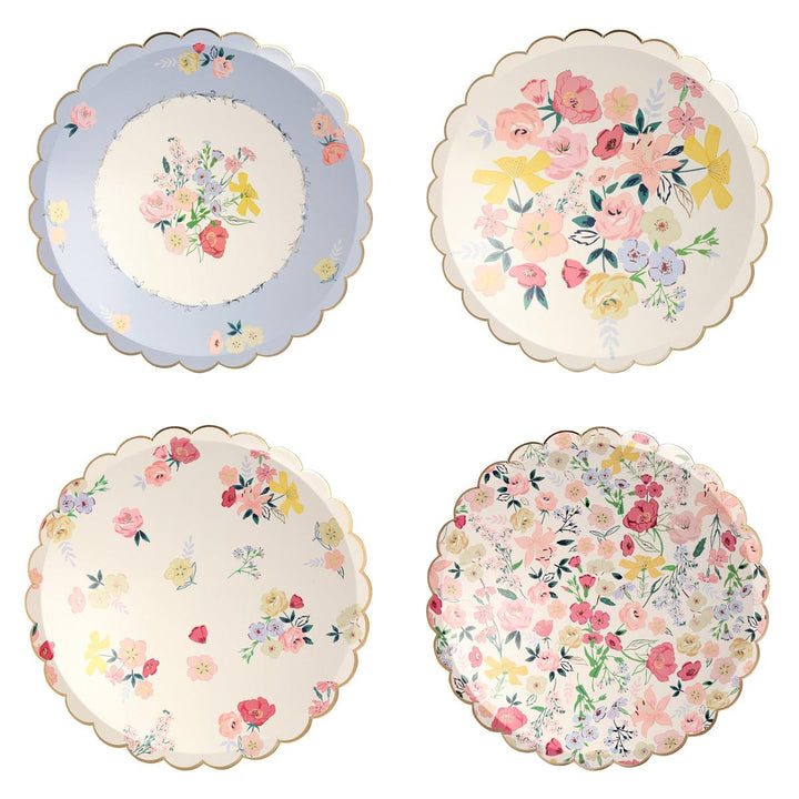 English Garden Dinner Party Plates x 8 | Meri Meri party plates English Garden Dinner Party Plates x 8