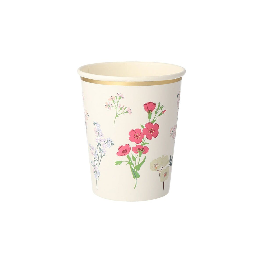 English Garden Party Cups x 8 | Meri Meri party cups English Garden Party Cups x 8