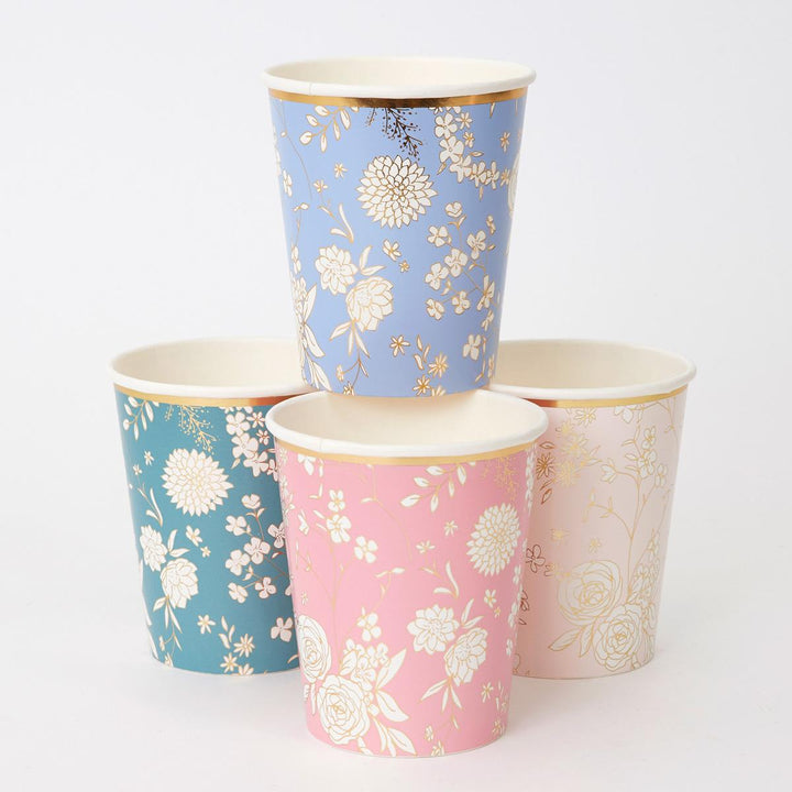 English Garden Party Cups x 8 | Meri Meri party cups English Garden Party Cups x 8