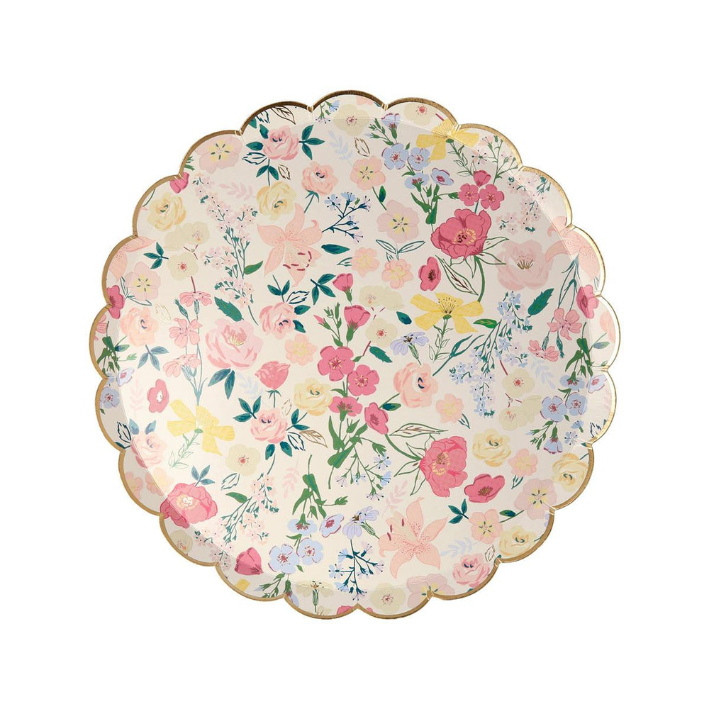 English Garden Side Party Plates x 8 | Meri Meri party plates English Garden Side Party Plates x 8