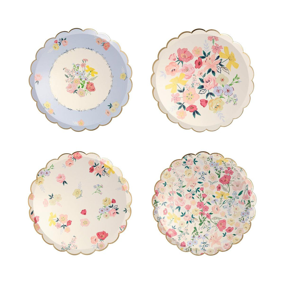 English Garden Side Party Plates x 8 | Meri Meri party plates English Garden Side Party Plates x 8
