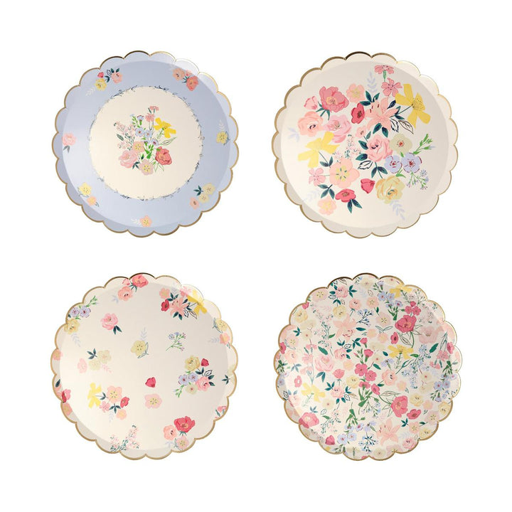 English Garden Side Party Plates x 8 | Meri Meri party plates English Garden Side Party Plates x 8