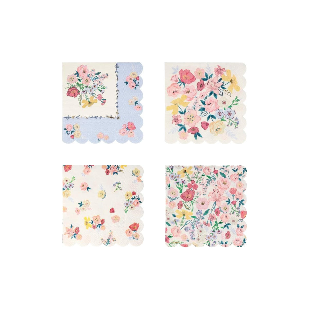 English Garden Small Party Napkins x 16 | Meri Meri party napkins English Garden Small Party Napkins x 16