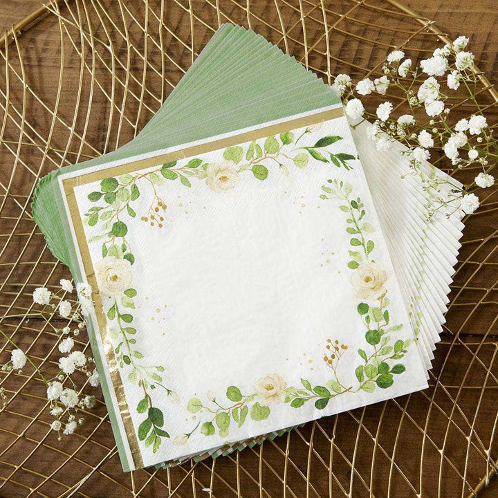 Paper Napkins Eucalyptus Botanical Party Paper Napkins x 30