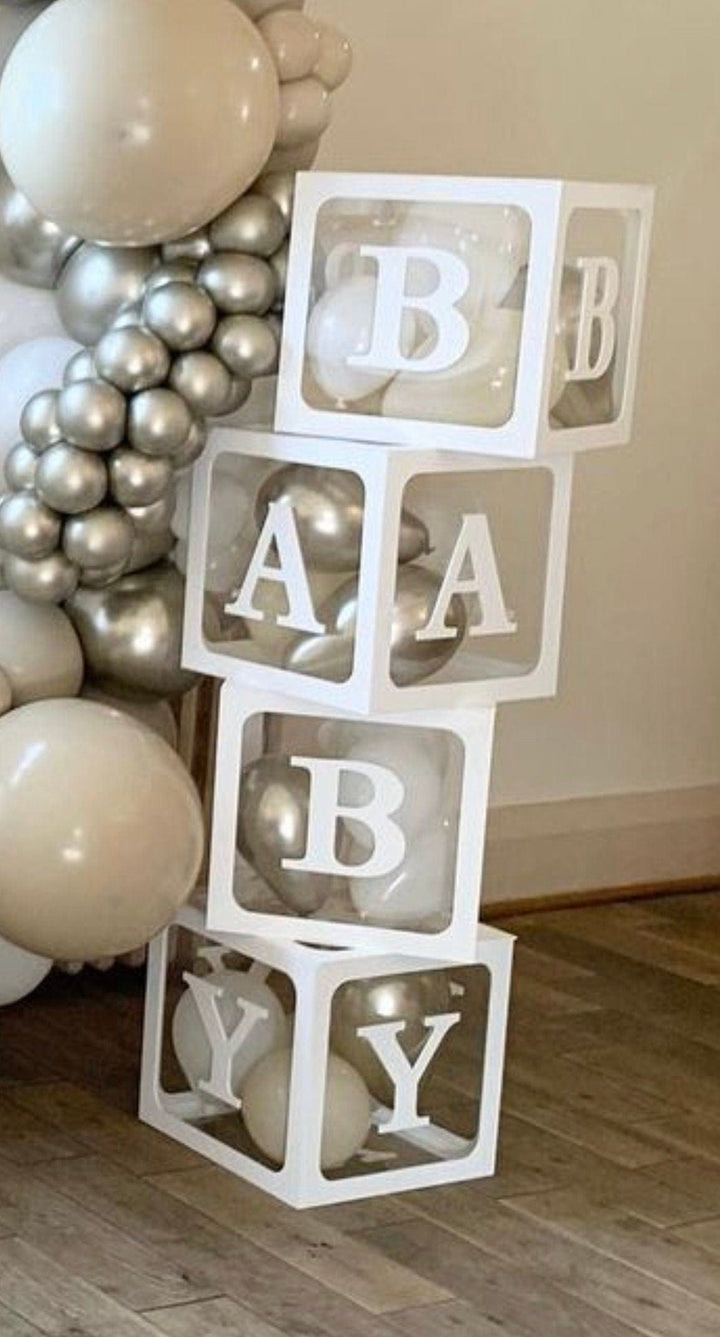 Eucalyptus Sage Green Baby Shower Blocks Balloons Eucalyptus Sage Green Baby Shower Blocks