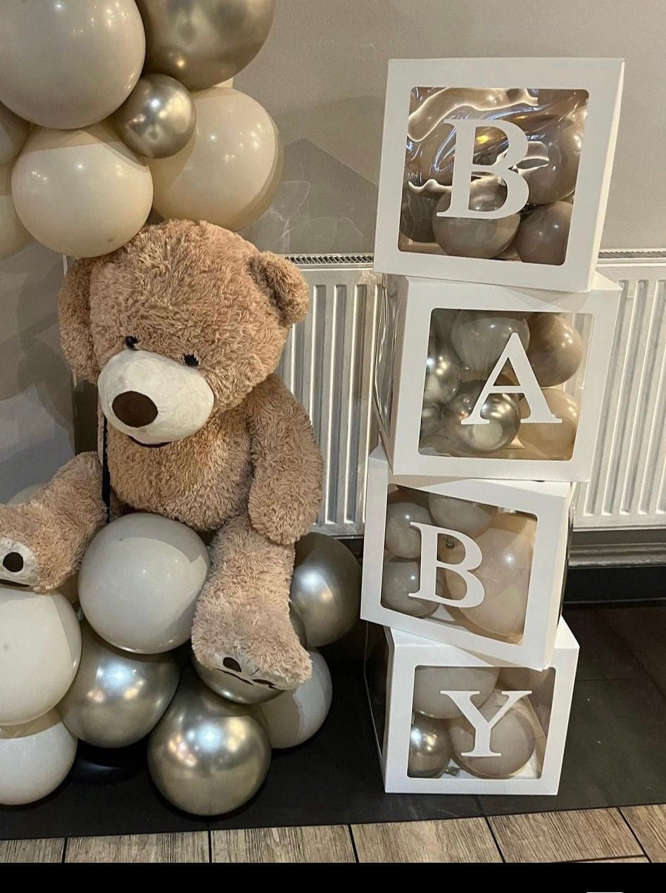Eucalyptus Sage Green Baby Shower Blocks Balloons Eucalyptus Sage Green Baby Shower Blocks