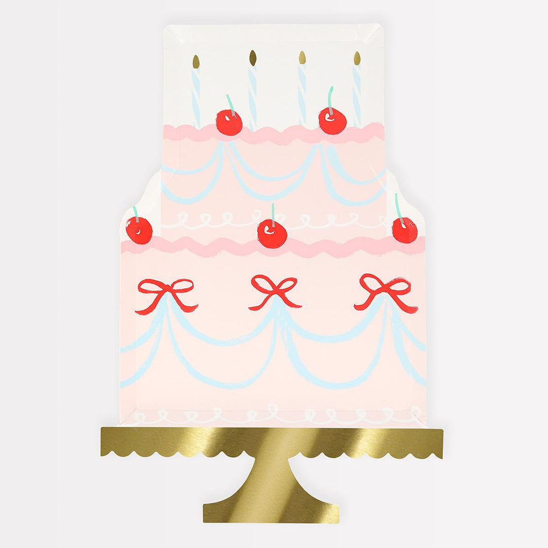 Fancy Cake Party Plates x 8 | Meri Meri party plates Fancy Cake Party Plates x 8