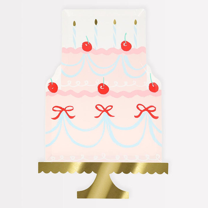Fancy Cake Party Plates x 8 | Meri Meri party plates Fancy Cake Party Plates x 8