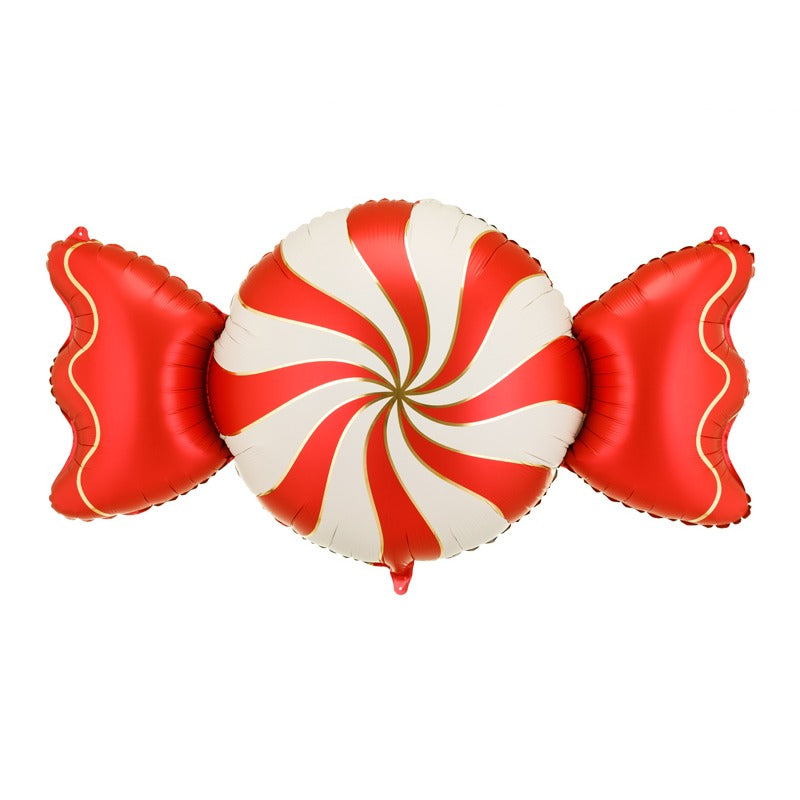 Red & Beige Candy Foil Balloon (45 inch)