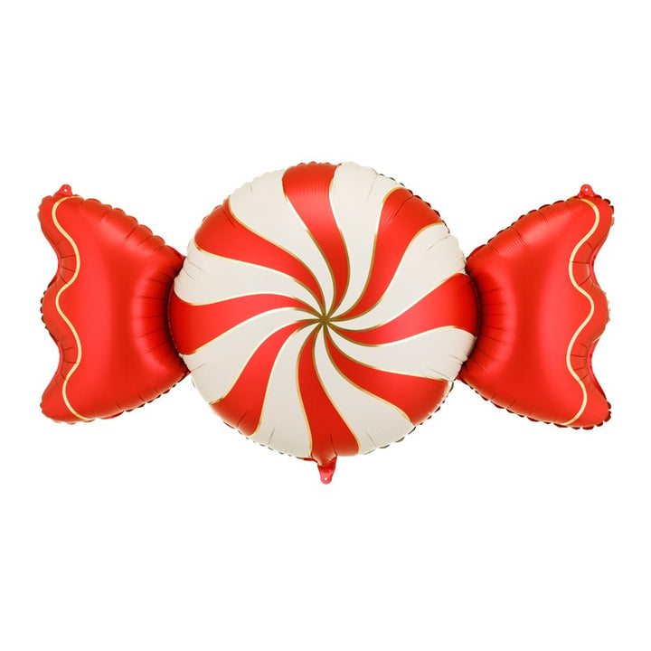 Red &amp; Beige Candy Foil Balloon (45 inch)