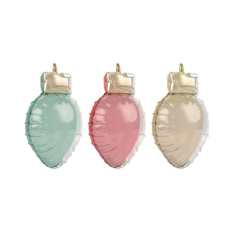 Christmas Lights Foil Balloon Garland x 3